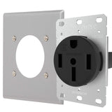 14-50 Commercial/Industrial Grade U.L. Approved 50 AMP 240V Receptacle 50A Wall Range Outlet for RV and Electric Vehicles, 125/250V HJP-2908