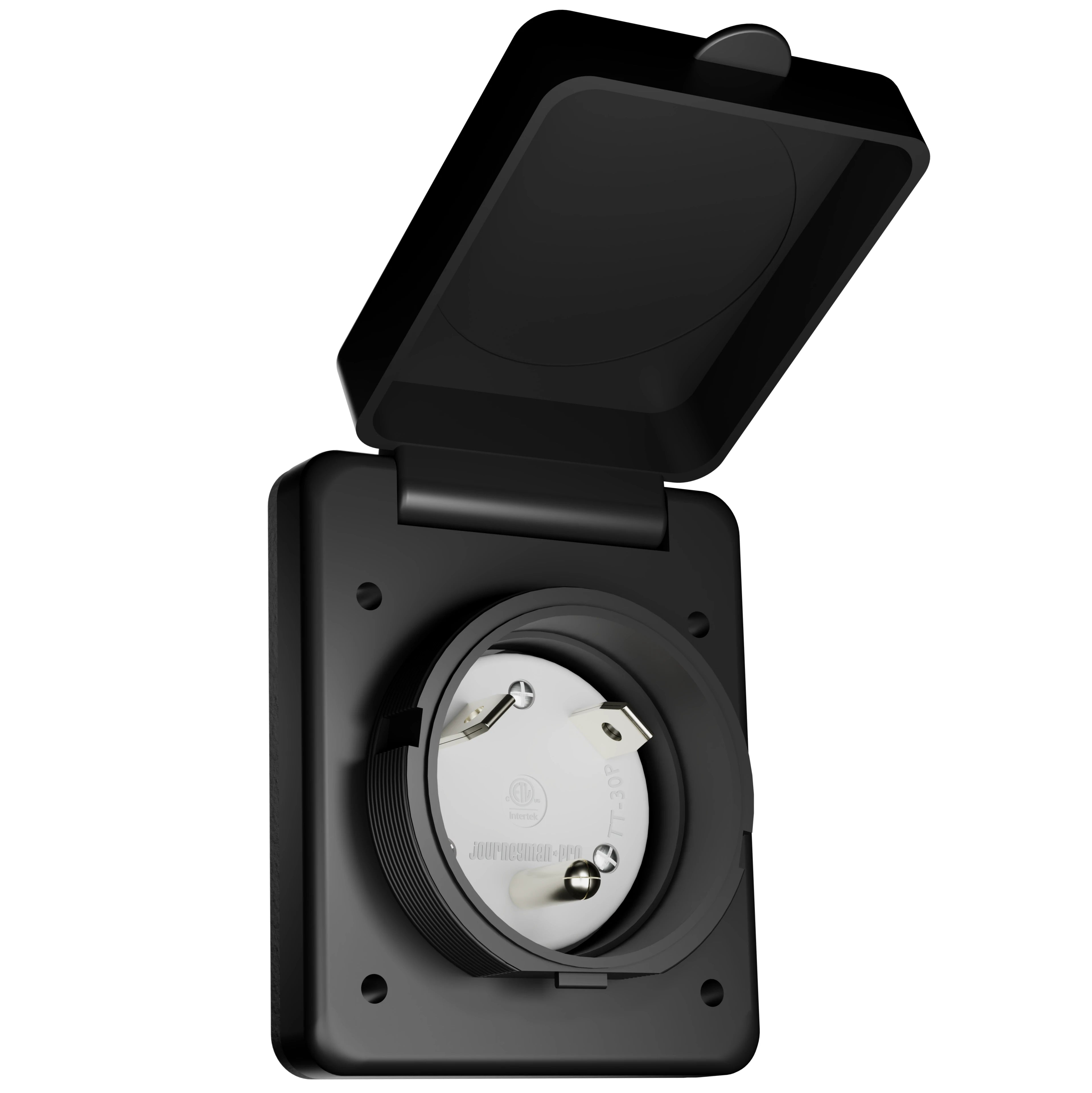 REVI ツインコンセントレート RV TT-30 Flanged Inlet 30A 125 Volt, Straight Blade Generator Plug Loc