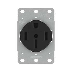 14-50 Commercial/Industrial Grade U.L. Approved 50 AMP 240V Receptacle 50A Wall Range Outlet for RV and Electric Vehicles, 125/250V HJP-2908