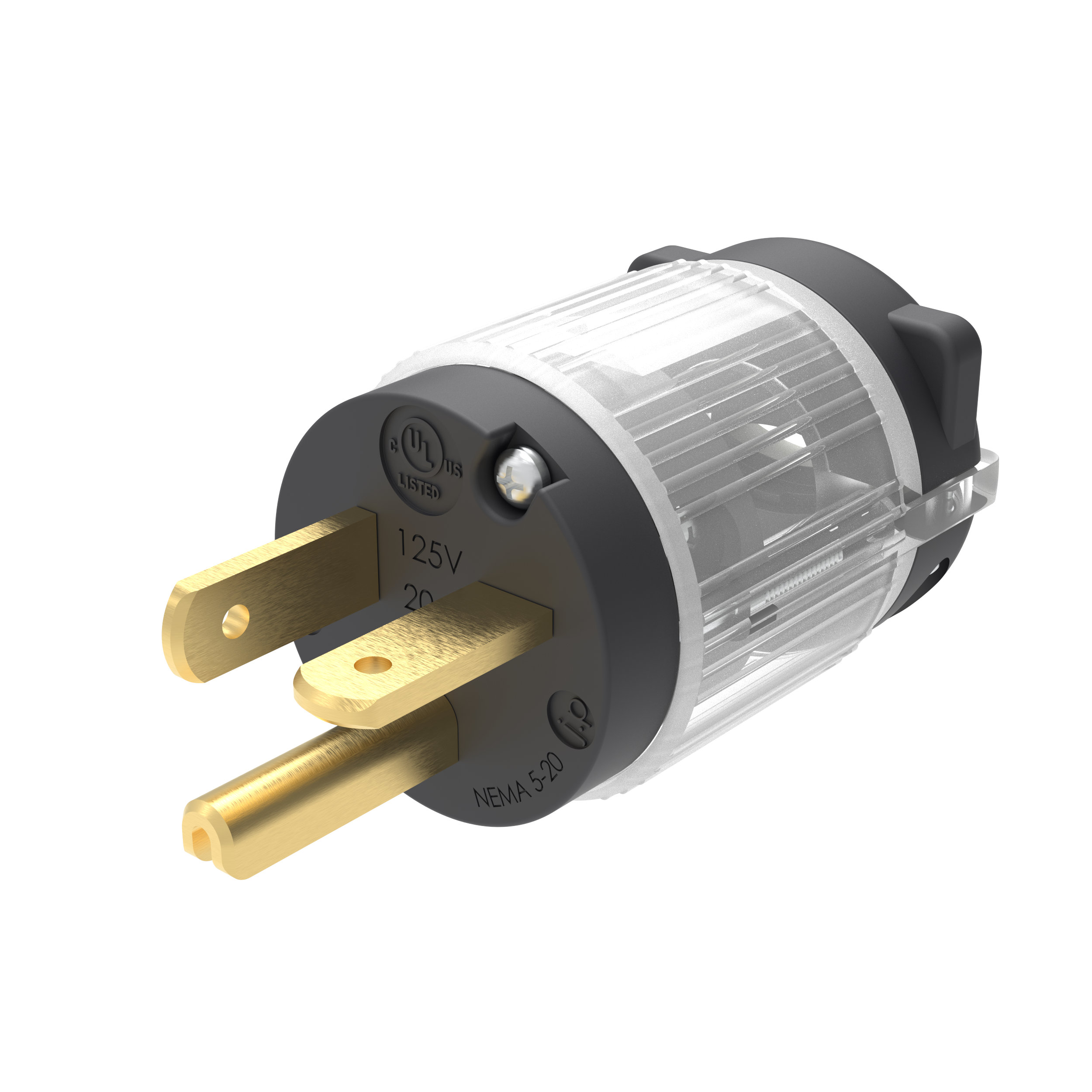 めん　1220 12FT NEMA L5-20P (male twist lock) to OPEN (2in ROJ + 0.25in