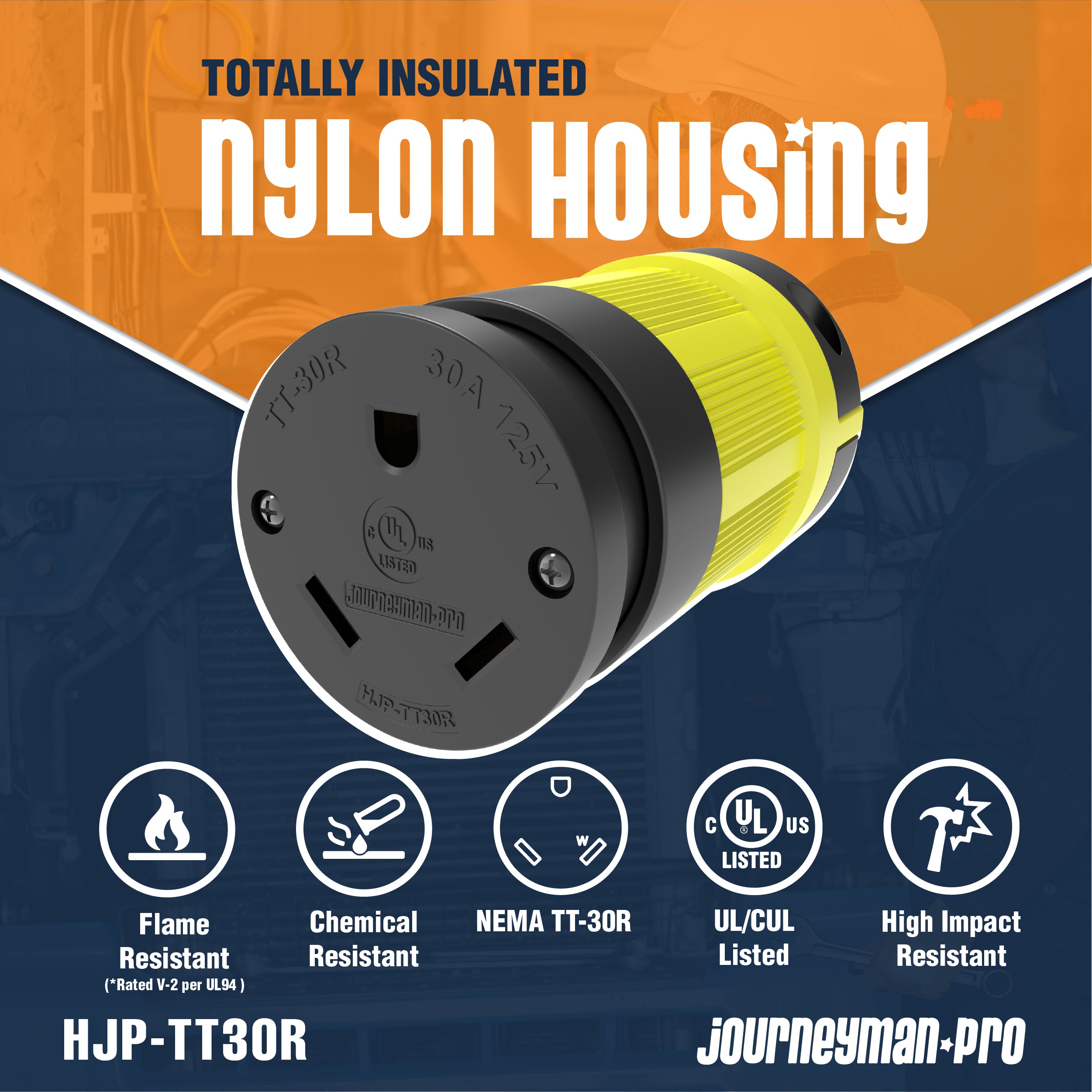 NEMA TT-30R Cord Connector TT-30R