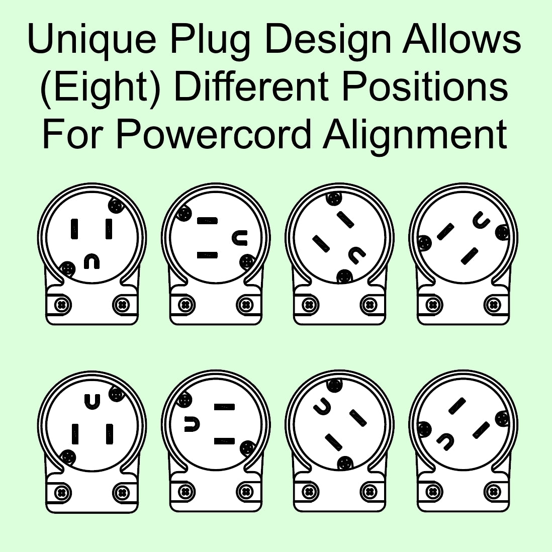 15 AMP - 125 VOLT 90-DEGREE RIGHT ANGLE MALE PLUG (NEMA 5-15P) (HJP-51