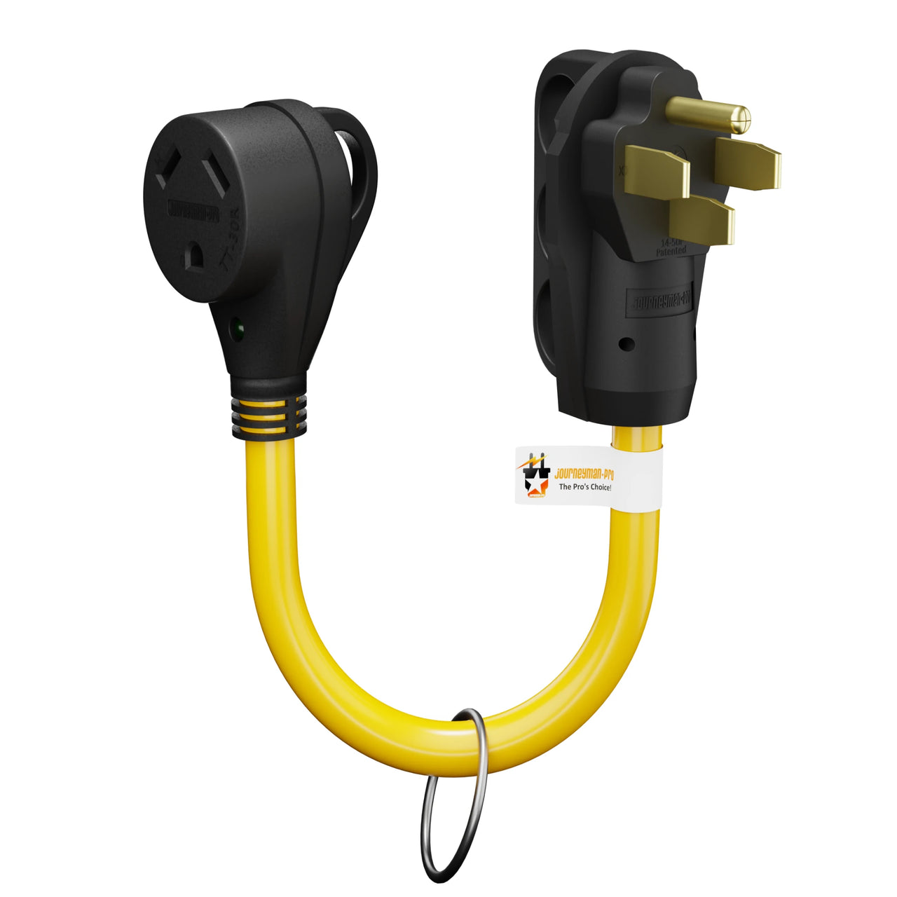 RV 50Amp Male To 30Amp Female Camper Power Cord Plug Adapter Cable NEMA L14-50P to TT-30R (50M/30F)