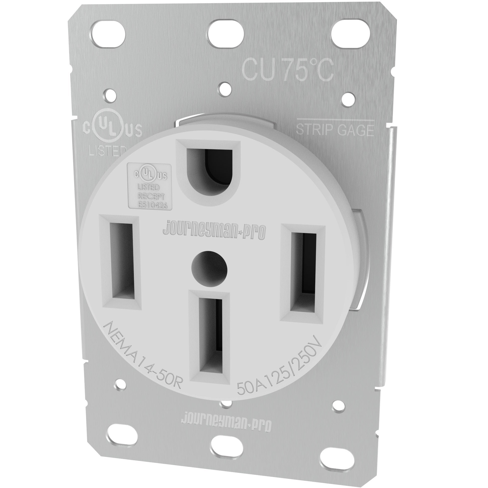 14-50 Commercial/Industrial Grade U.L. Approved 50 AMP 240V Receptacle