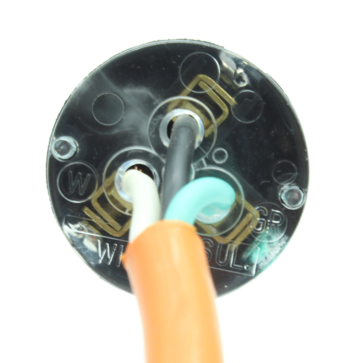 15 AMP - 125 VOLT 90-DEGREE RIGHT ANGLE MALE PLUG (NEMA 5-15P) (HJP-51
