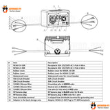 30/50 AMP Inverter Generator Parallel Kit, 125/250 VAC, 14-50/L5-30/TT-30, RV Ready Portable Converter/Adapter