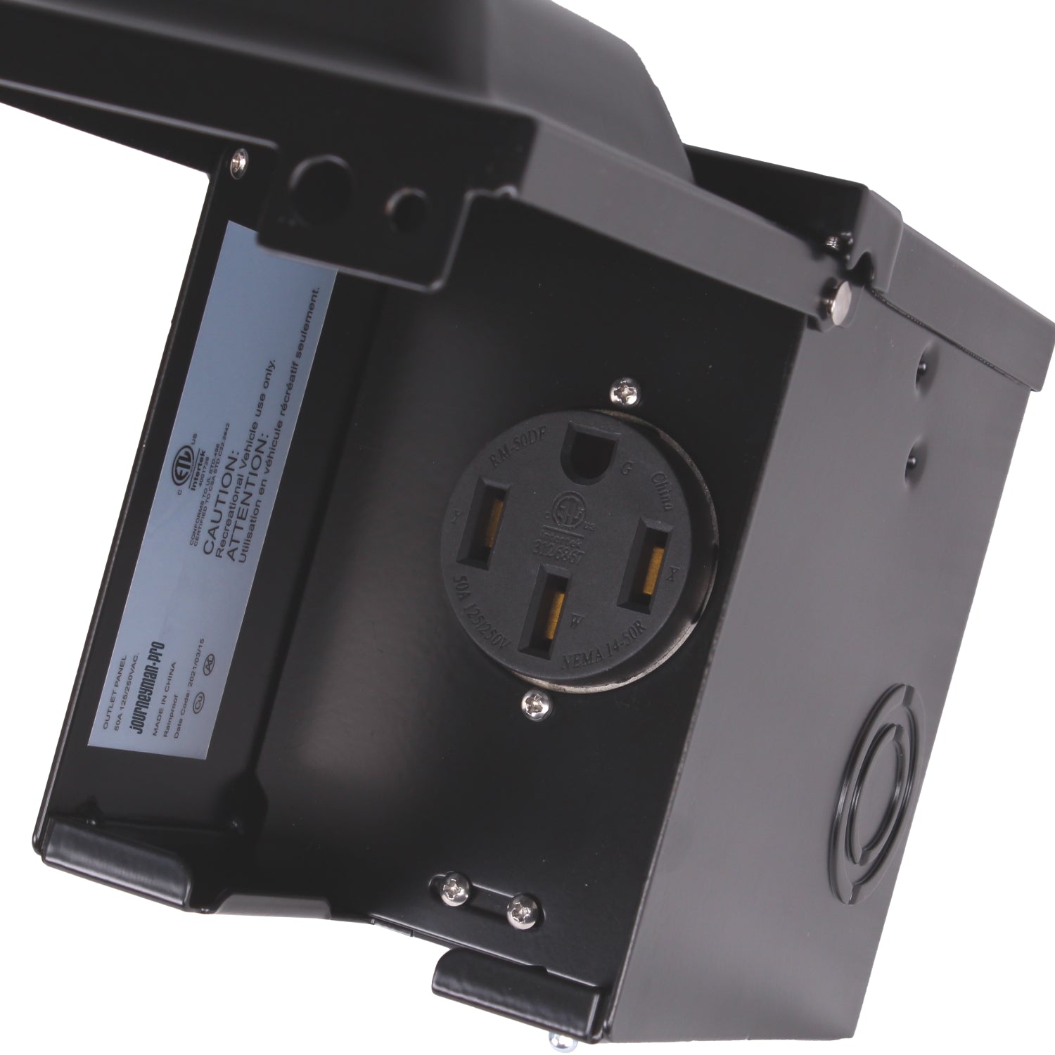 NEMA 14-50R 50 Amp 125/250 Volt RV Power Outlet Box – Journeyman-Pro