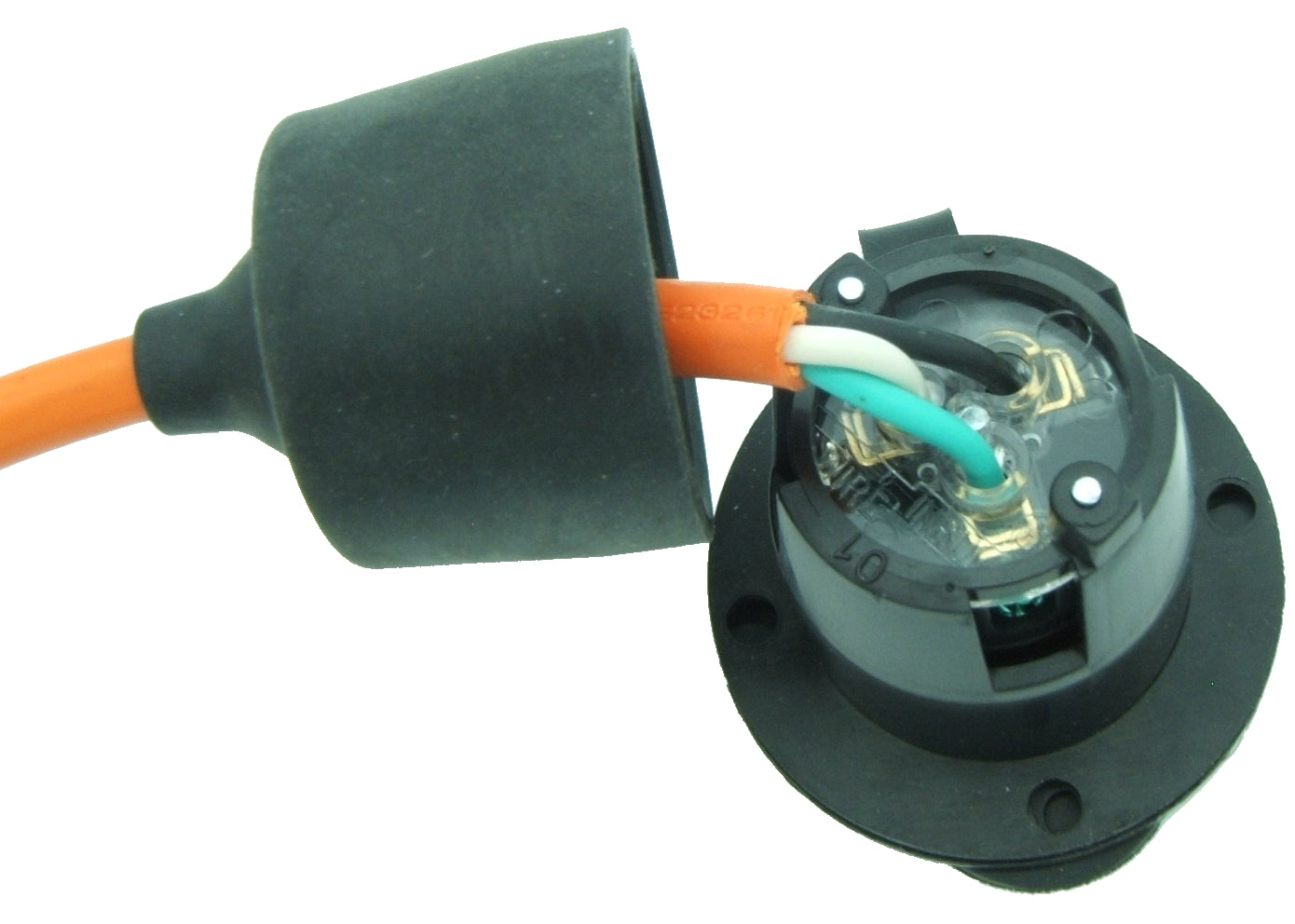 15 AMP - 125 VOLT FLANGED POWER INLET PLUG (NEMA 5-15P) 5