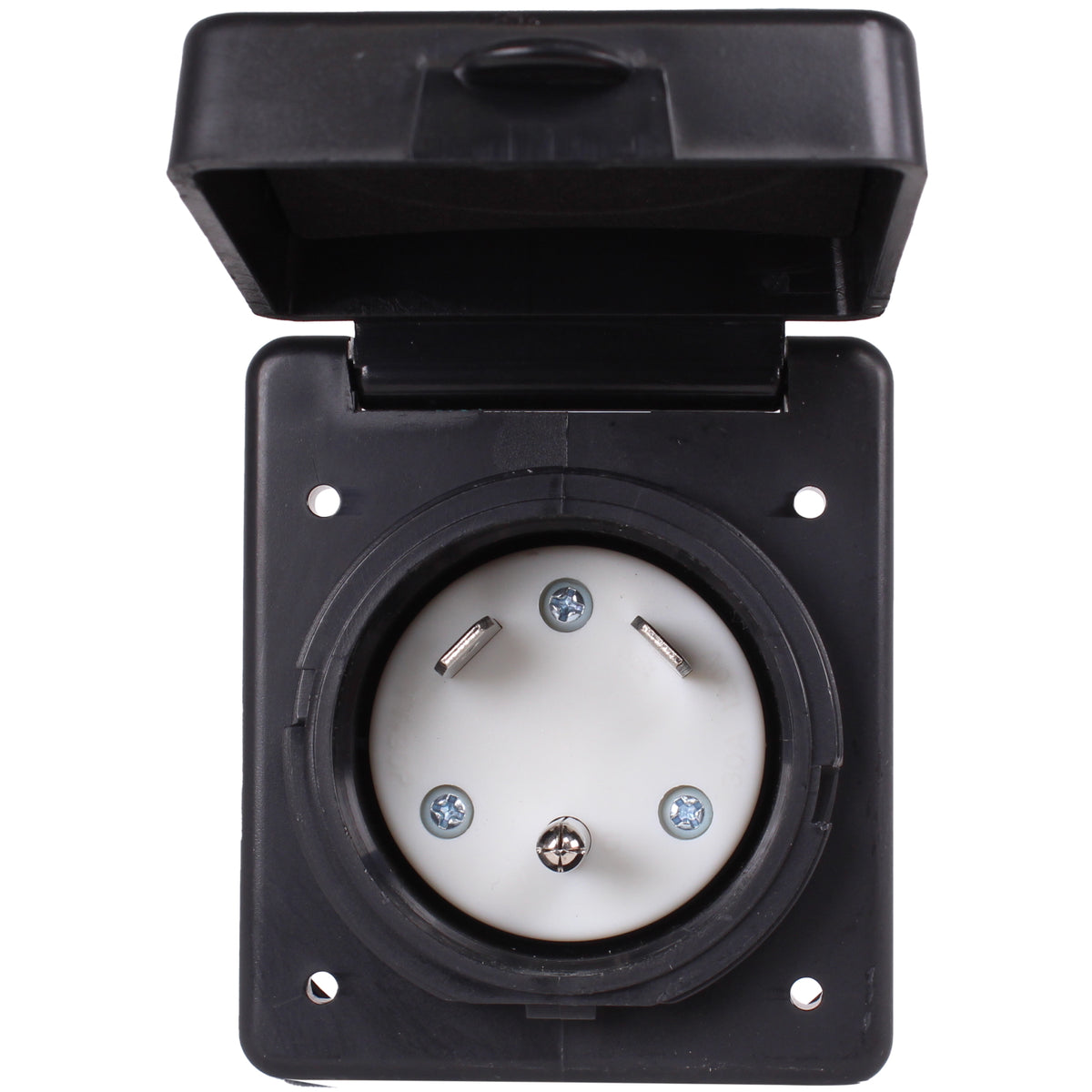 Pack Of 6 NEMA L14-30 Locking Flanged Inlets, 30A 125/250V AC – Grounding Power Connector