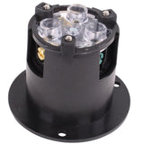 NEMA L6-30 Flanged Inlet Generator Plug, 30A 250 Volt, Locking Receptacle Socket, Black Industrial Grade, 7500 Watts (HJP-2625)