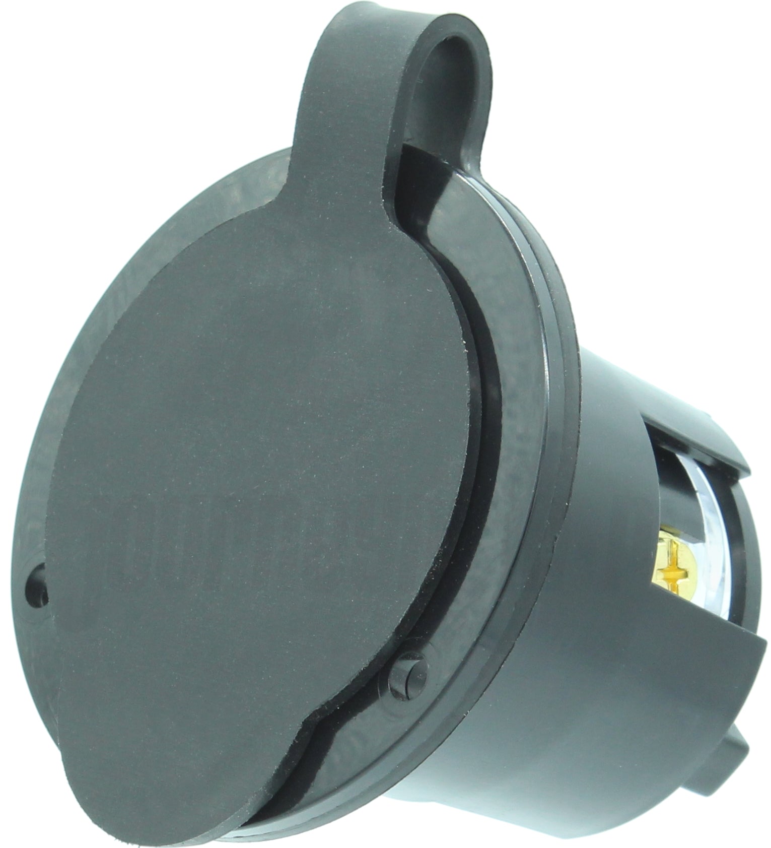 NEMA L14-30 Flanged Inlet Plug, 30A 250V Locking Receptacle Socket, Bl