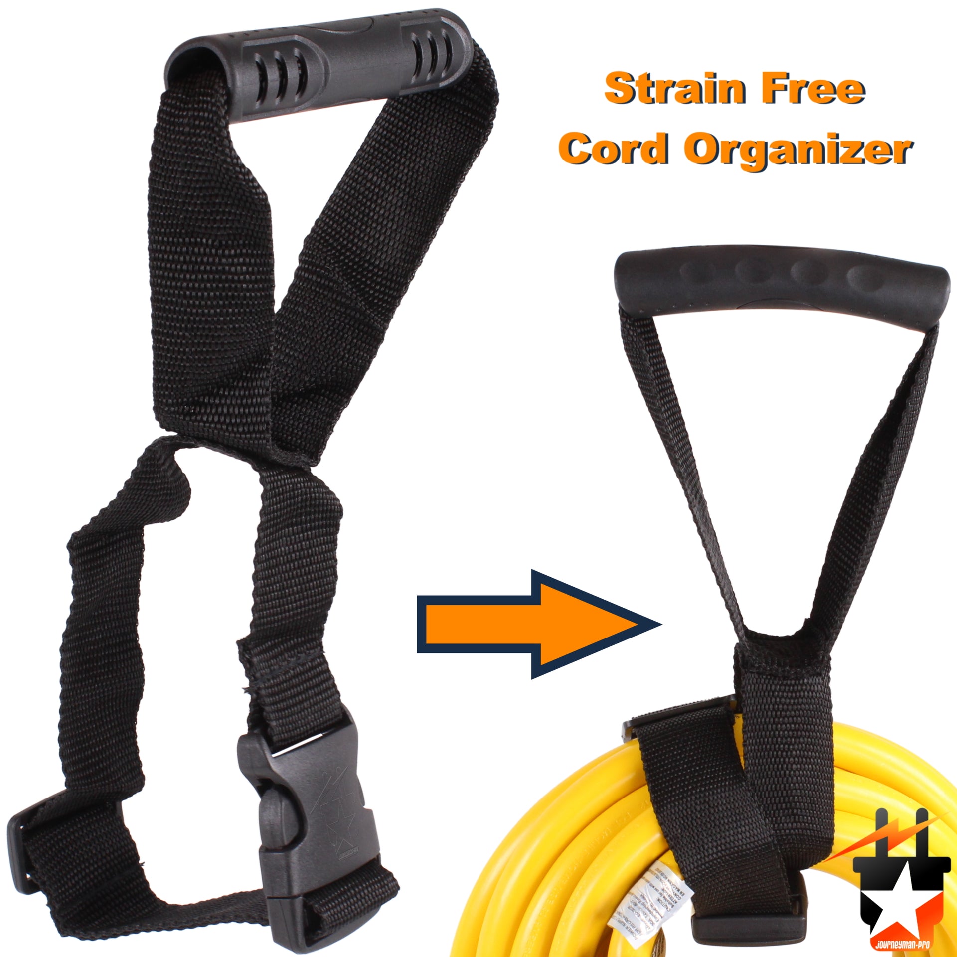 Power Cord wrap around organizer for carrying extensions cords