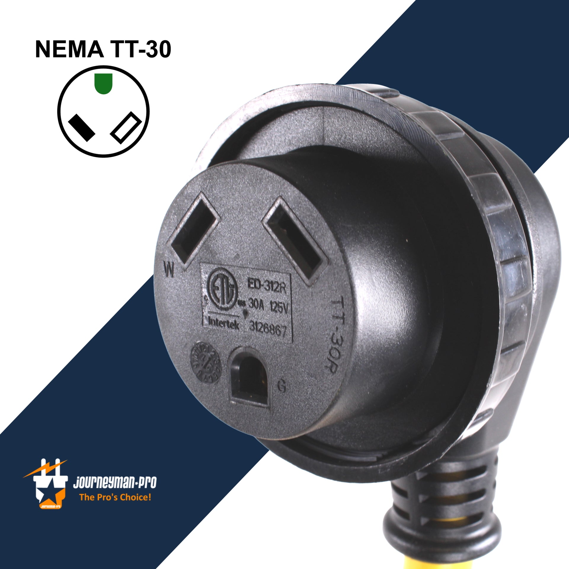 50 AMP 125V/250 Power Cord Twist Electrical Lock In White Boat RV Marine Inlet EUR 23,70 - Foto 11