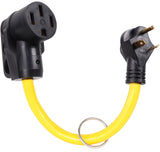 RV 30Amp Male To 50Amp Female Camper Power Cord Plug Adapter Cable NEMA TT-30P to L14-50R (30M/50F)